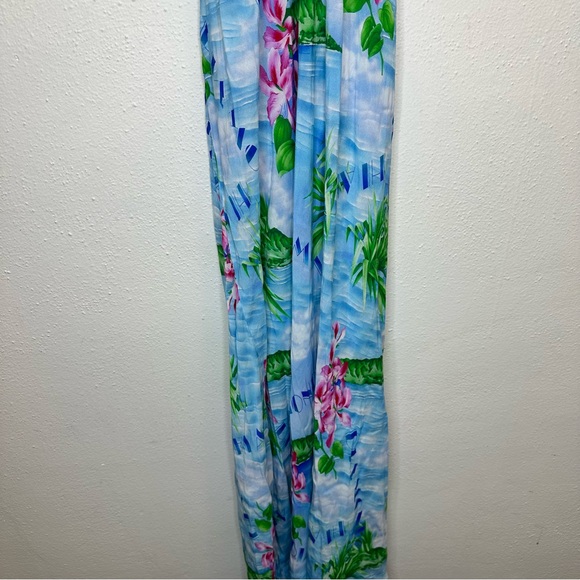 RIXO Marilyn Halter Blue Beachy Dress Size 12 - Picture 6 of 14